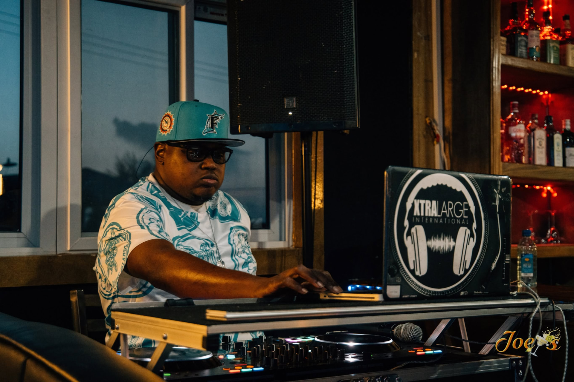 DJ spinning at Joey's bar